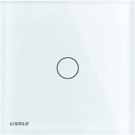 Plaque en verre pour interrupteur tactile Livolo blanc