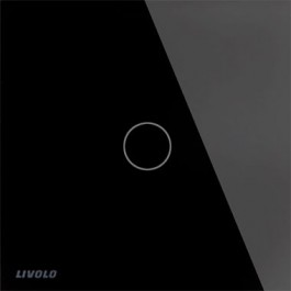 Plaque en verre pour interrupteur tactile Livolo noir