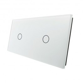LIVOLO plaque en verre pour interrupteur tactile deux boutons