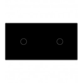 LIVOLO plaque en verre pour interrupteur tactile deux boutons