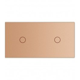 LIVOLO plaque en verre pour interrupteur tactile deux boutons