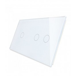 LIVOLO plaque en verre pour interrupteur tactile deux boutons