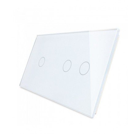 LIVOLO plaque en verre pour interrupteur tactile deux boutons