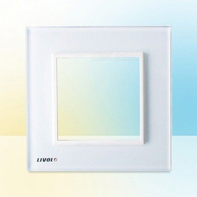 LIVOLO plaque en verre pour interrupteur tactile deux boutons