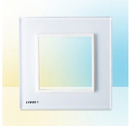 LIVOLO plaque en verre pour interrupteur tactile deux boutons