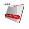 LIVOLO plaque en verre pour interrupteur tactile deux boutons