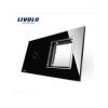 LIVOLO plaque en verre pour interrupteur tactile deux boutons