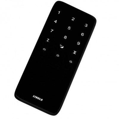 Livolo Panneau Verre Cristal - Double interrupteur + prise