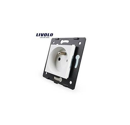 LIVOLO Prise mural deux fiches sans Terre