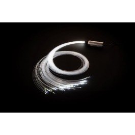 Mini kit ciel étoilé blanc 50 fibres optiques lumineuses, idéal pour petite surface.