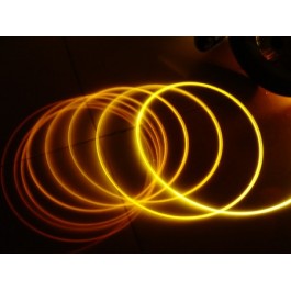 Fibre optique gainée side glow type néon