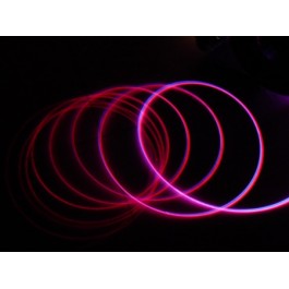 Fibre optique gainée side glow type néon