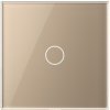 Variateur télécommandable LIVOLO RF 433Mhz mural tactile doré