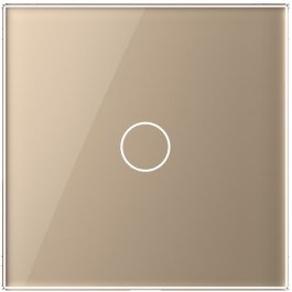 Variateur télécommandable LIVOLO RF 433Mhz mural tactile doré