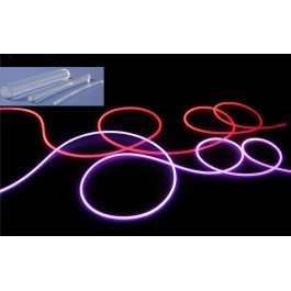 Fibre optique gainée side glow type néon