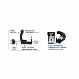 Douille GU10 automatique avec bornier pour ampoules LED et Halogène