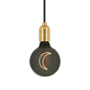AMPOULE FILAMENT LUNE G125 E27 SMOKEY NON DIMMABLE Réf : 719039