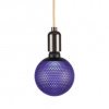 AMPOULE LED BLEUE IMPRIMÉE HEXAGONE E27 G125 3,5W 2700K DIMMABLE Réf : 174116