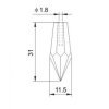 Embout Cristal MCE-051 dimension Embout Cristal MCE-051 dimension