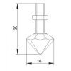 Embout Cristal et inox MCE-013 dimension