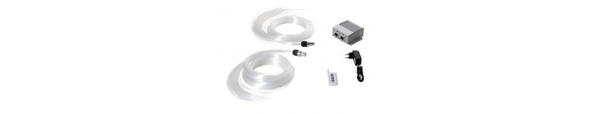Kit Ciel Étoilé 500-650-800 Fibres Optiques + Générateur de Lumière Led